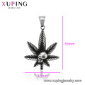 33384 xuping Unique design Stainless Steel jewelry black gun color  skull head pendant